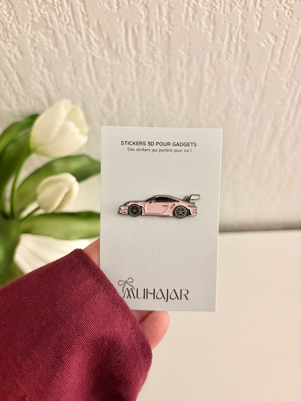 Stickers métal - Porsche 911