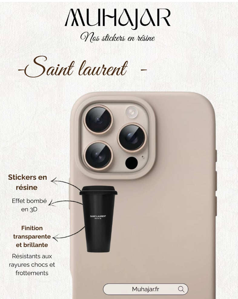 Stickers résine - Saint Laurent